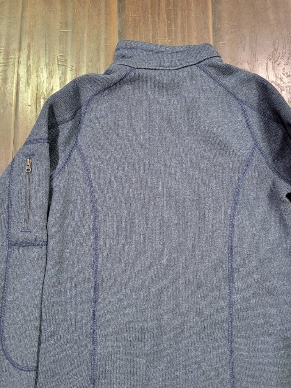 Patagonia Better Sweater Youth Size Large 12 Blue Pullover Jacket 1/4 Zip - Picture 5 of 5